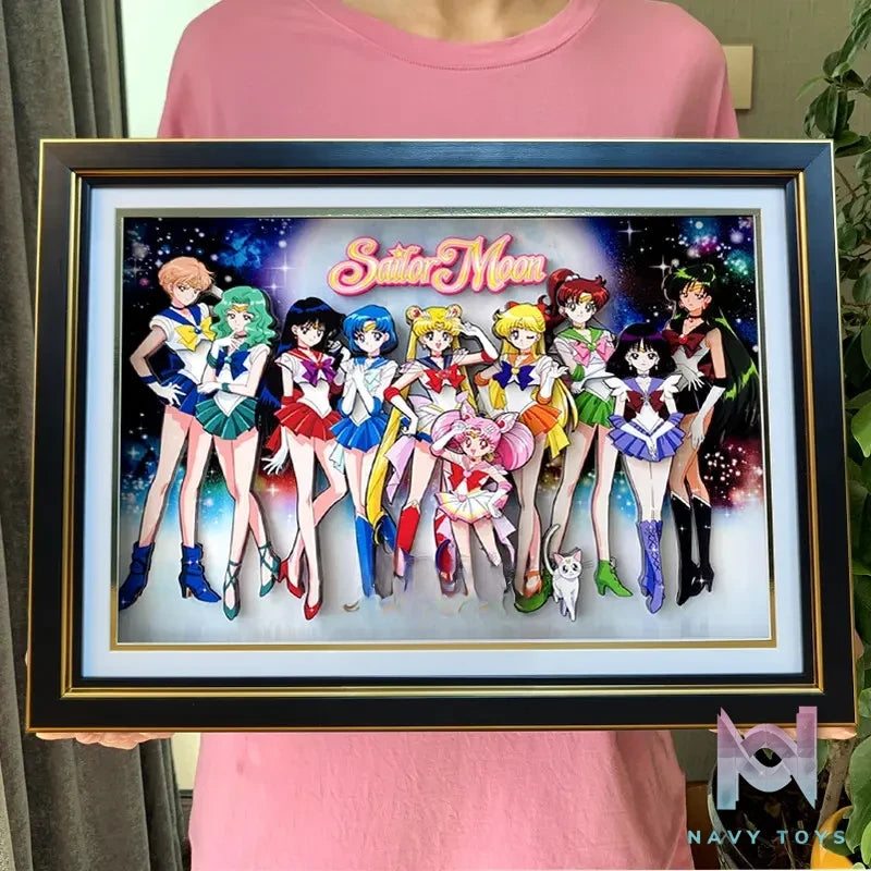 KALA HOME Studio – Sailor Moon Multiple Characters #01 3D Decorative Painting Sailor Moon