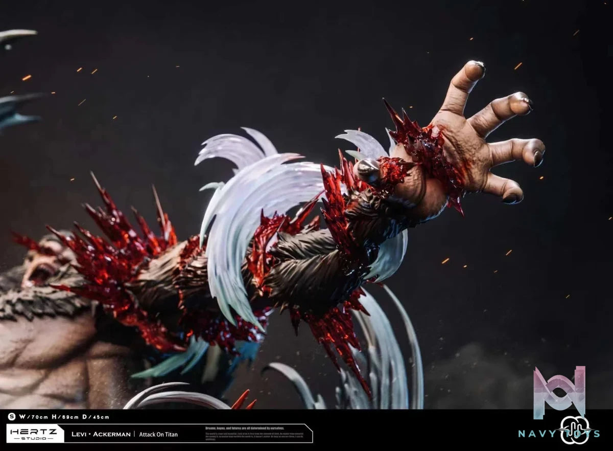 Levi Ackerman vs Beast Titan - Attack On Titan - Hertz Studio resin statue Hertz studio anime figure