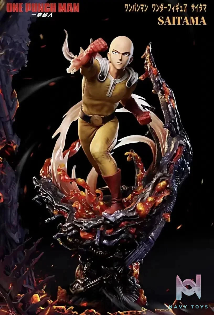 Unique Art - OnePunch Man Saitama (Licensed) resin statue Navy Toys anime figure