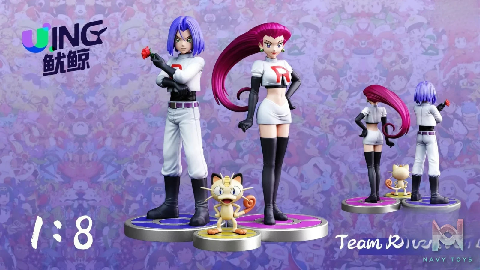 Uing Studio – Pokémon Team Rocket trio & Irida