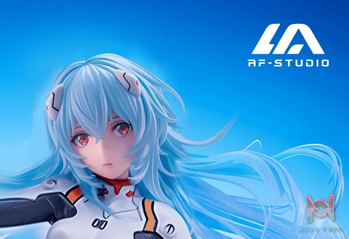 AF Studio - Neon Genesis Evangelion Rei Ayanami Biker resin statue Navy Toys anime figure