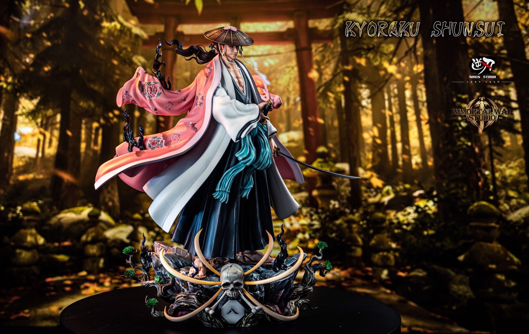 Kyoraku Shunsui - Bleach - IW x Niren Studio resin statue IW Studio x Nien Studio anime figure