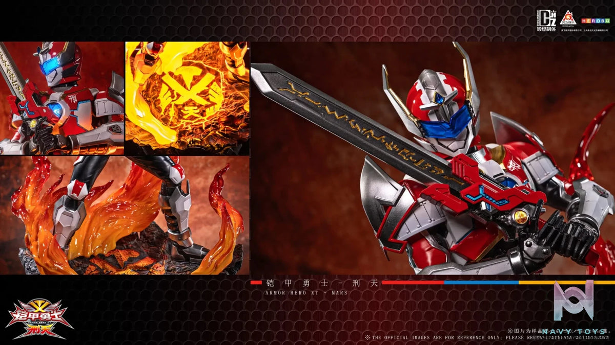 DHZT Studio – 1/6 Scale Armor Hero Atlas Audio-Luminescent Statue (Licensed)