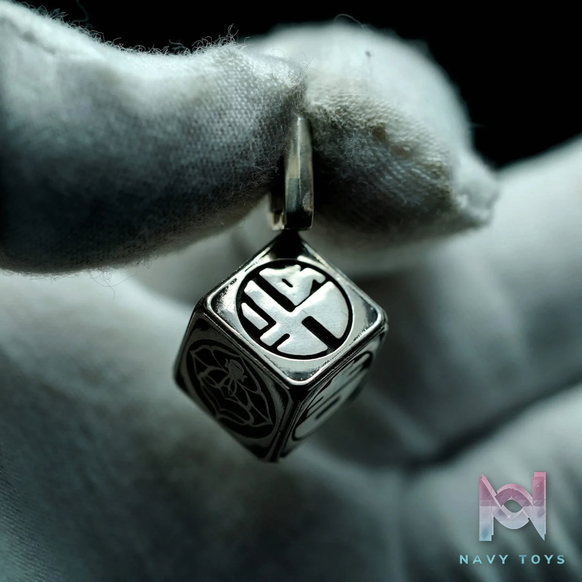 Raven Studio (silver jewelry) – Original “Dice of Fate & Fortune” Dice Back Cloud Pendant Original
