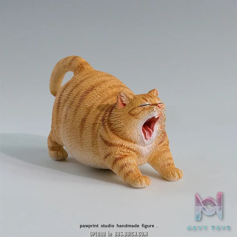 Pawprint Studio X Double One – 8cm Yawning Cat Figure (Licensed)