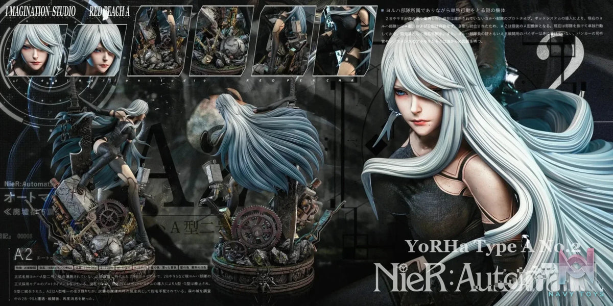 Imagination Studio & Red Peach A Studio - NieR:Automata A2 resin statue Navy Toys anime figure