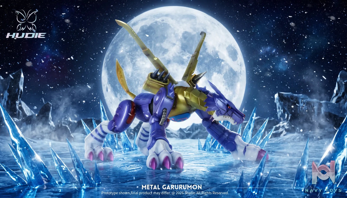 Hudie Studio – Metal Garurumon Digimon