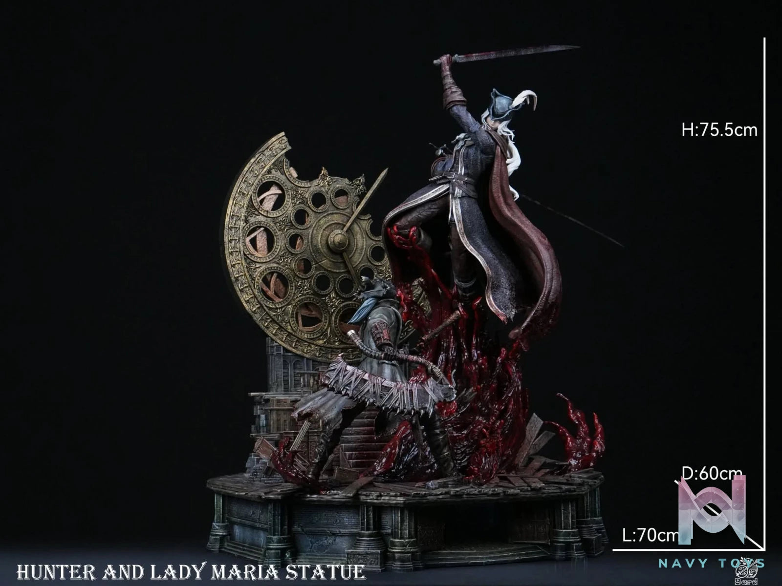 Lady Maria vs Hunter resin statue Bard studio anime figure