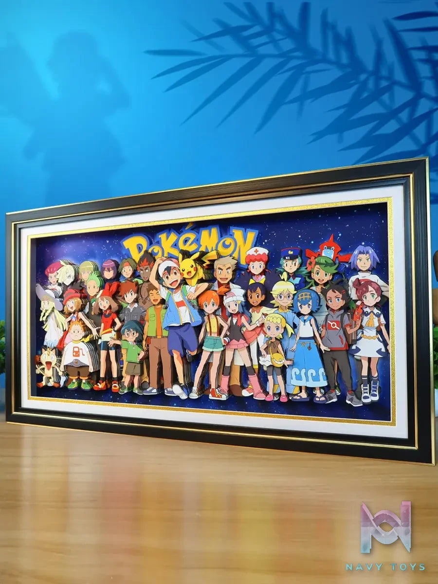 KALA HOME Studio – Pokémon Multiple Characters #10 3D Decorative Painting Pokémon