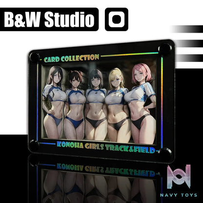 B&W Studio – Naruto Konoha Women’s Track and Field Team Desktop Decorative Card Brick
