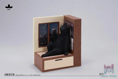 JXK – Philosopher Cat at the Windowsill JXK317-A/B/C/D (Licensed)