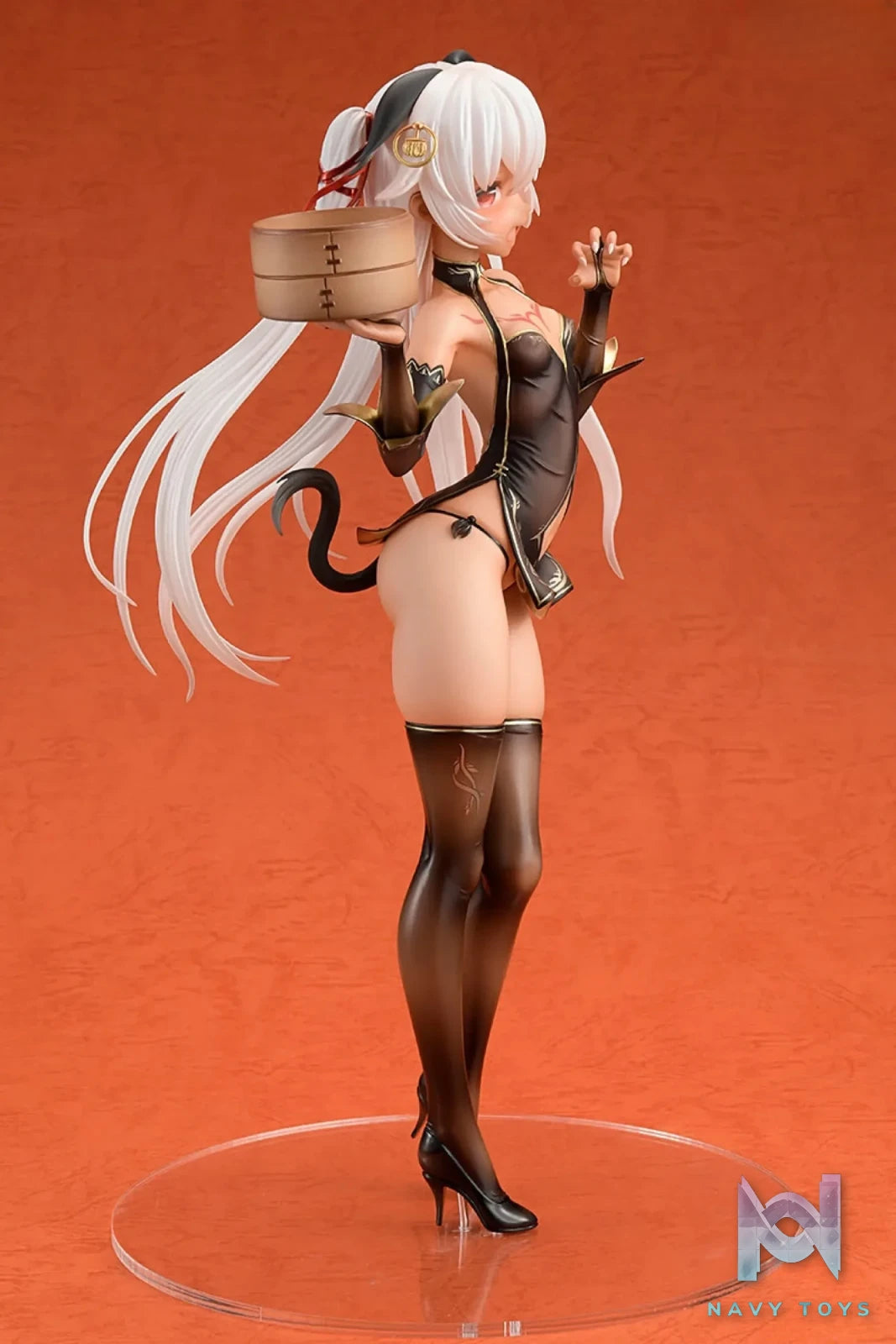 AMAKUNI Studio – original Big Brown Age Brown Cheongsam Girl Phylina Val (Licensed)