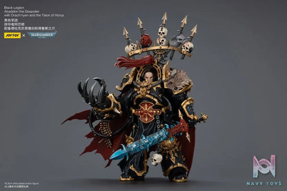JOYTOY – 1/18 Black Legion Abaddon the Despoiler with Drach’nyen and the Talon of Horus JT02922 (Licensed)