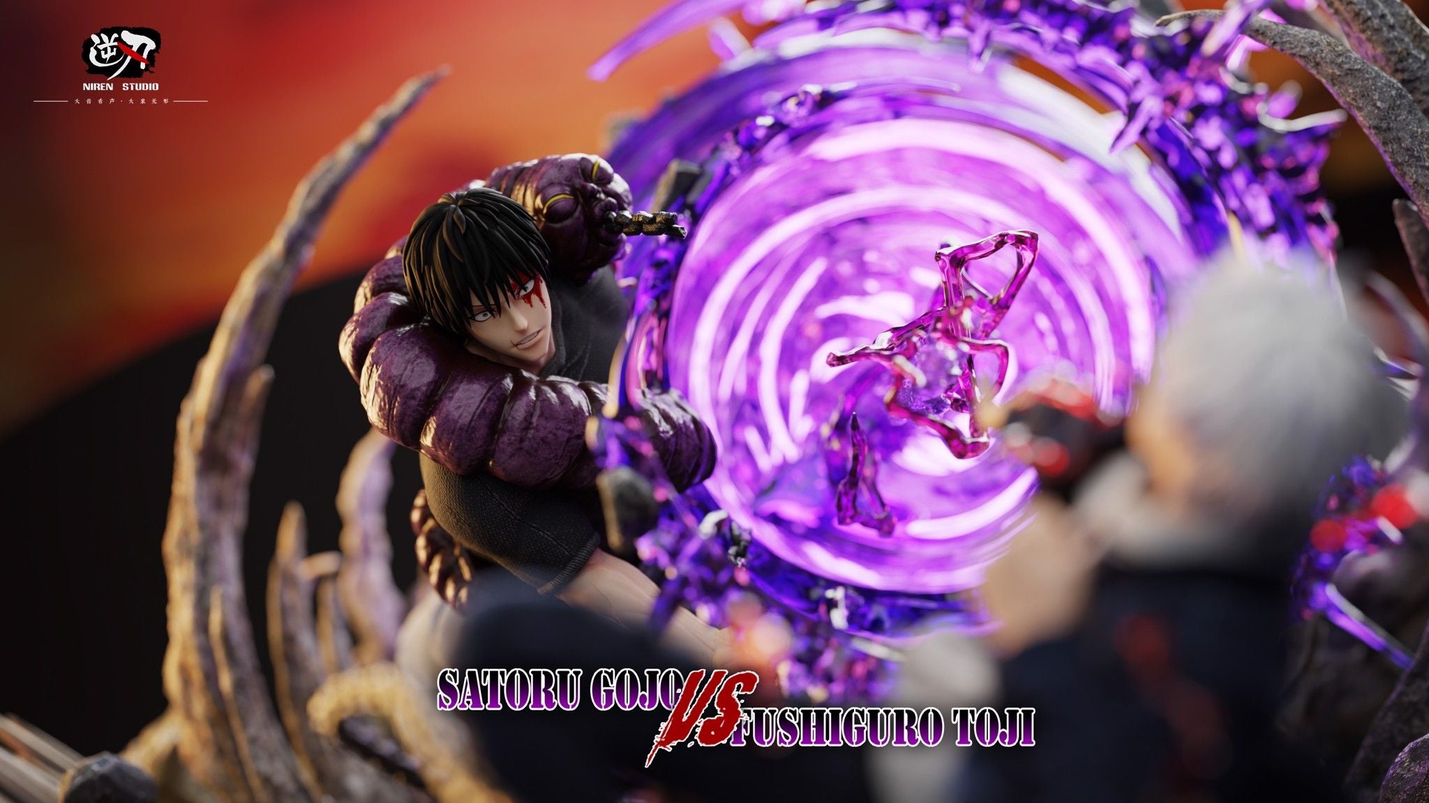 Gojo Satoru vs Toji Fushigiro - Jujutsu Kaisen - Niren Studio resin statue niren studio anime figure