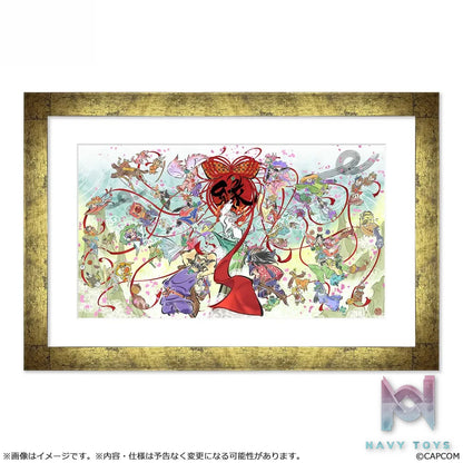 CAPCOM Studio – Okami 20th Anniversary Art Chara Fine Graph w/Frame (Licensed)