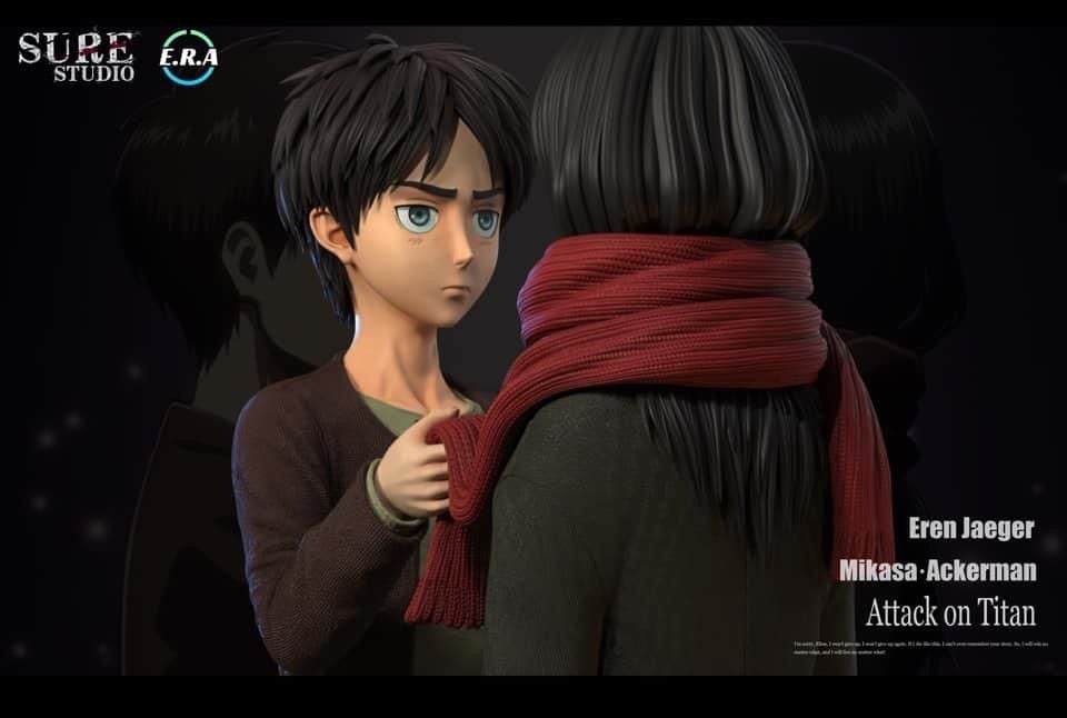 Eren & Mikasa - Attack On Titan - Era Studio resin statue ERA Studio anime figure
