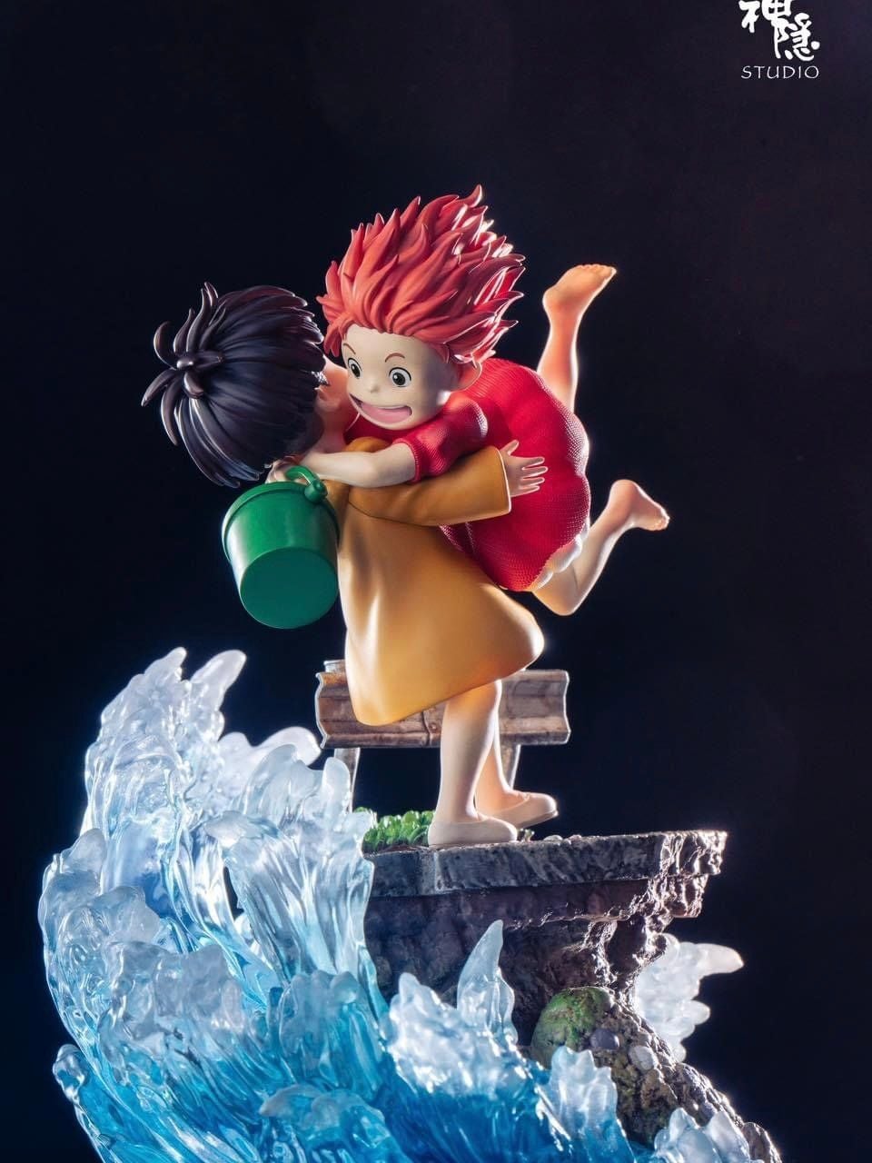 Ponyo & Sosuke - Ponyo On The Cliff By The Sea - ShenYin Studio resin statue shenyin studio anime figure