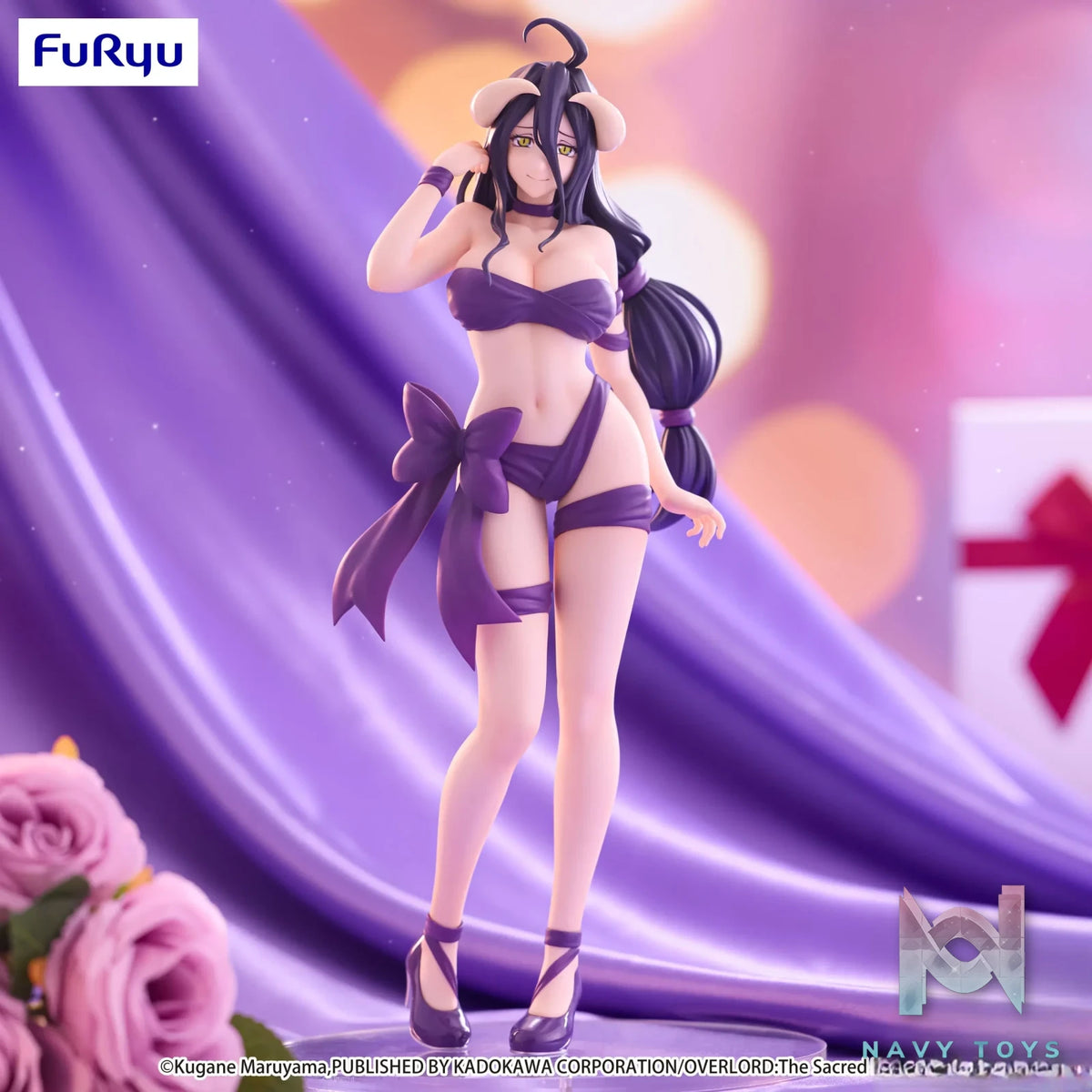 FURYU – OVERLORD BiCute Ribbons Figure Albedo (Licensed)