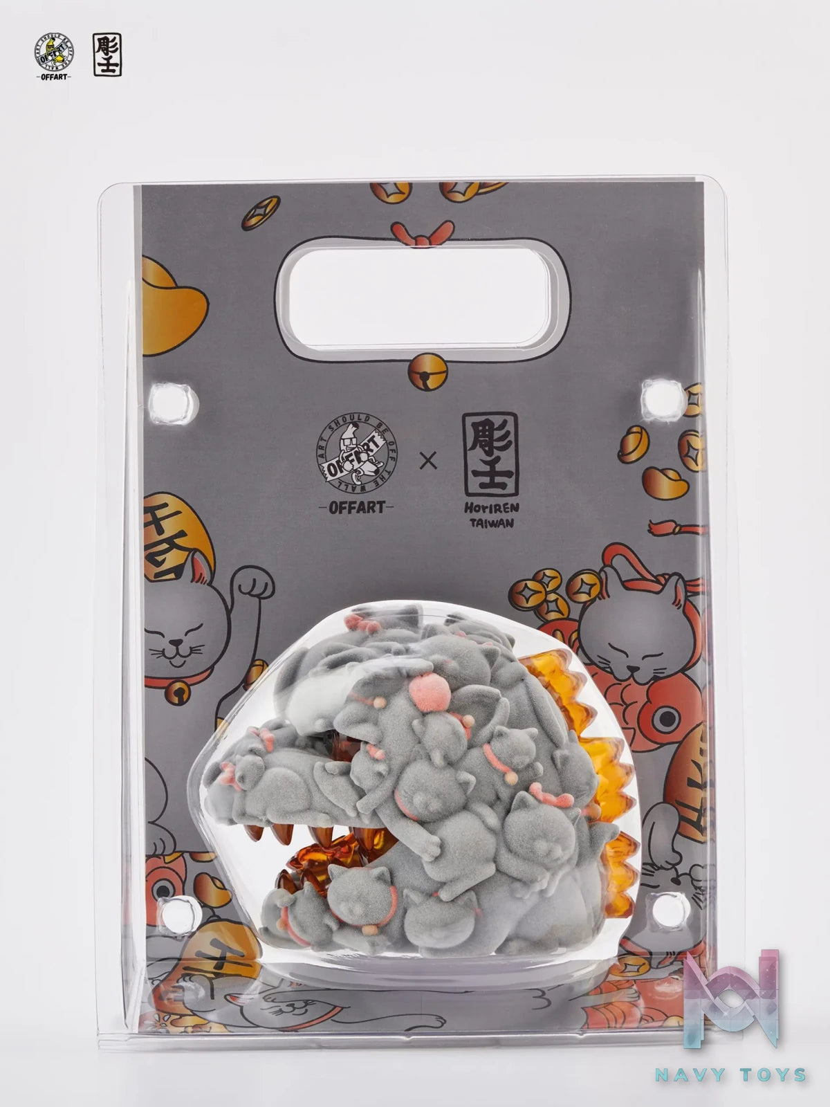 OFFART & A Ren – Flame Hundred Cats Mini – Flocked Version (Licensed)