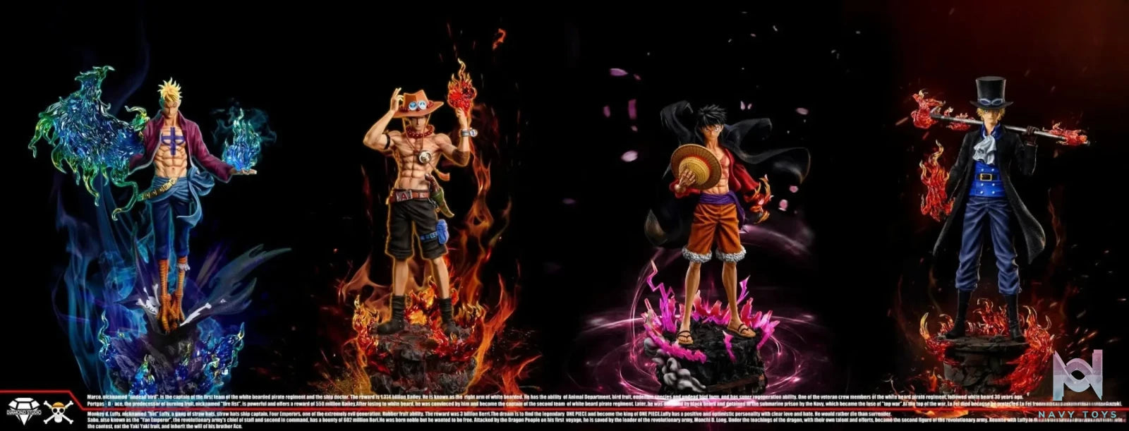 Diamond Studio – Luffy and Sabo