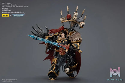 JOYTOY – 1/18 Black Legion Abaddon the Despoiler with Drach’nyen and the Talon of Horus JT02922 (Licensed)