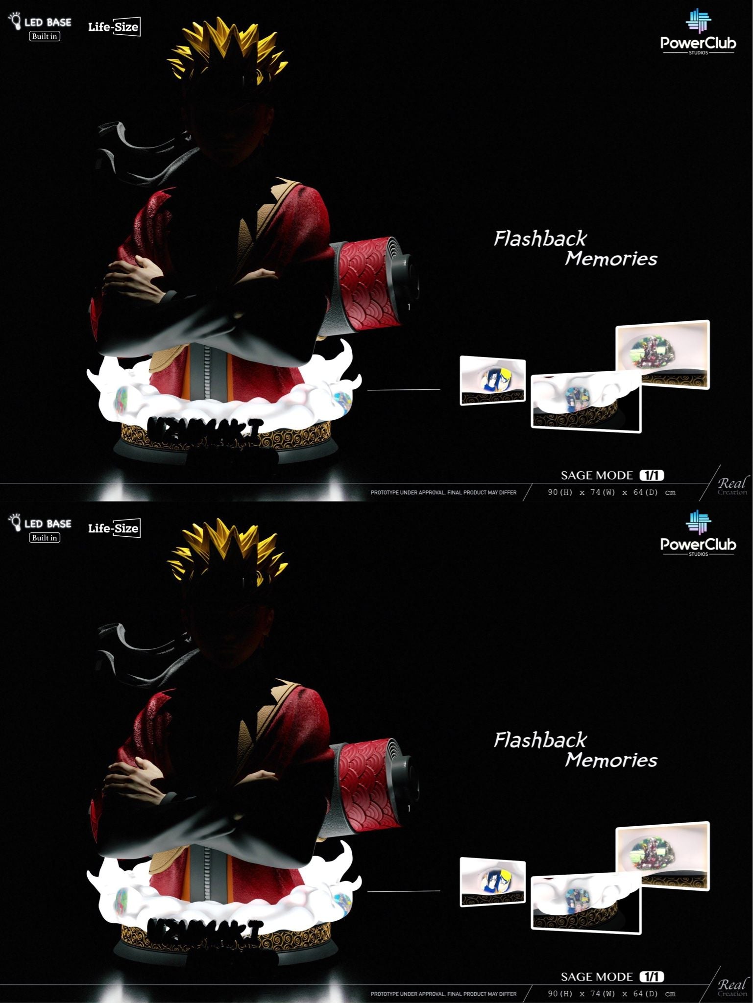 Bust Uzumaki Naruto Life Size - Naruto - PowerClub Studio x RCS resin statue PowerClub Studio x RCS Studio anime figure