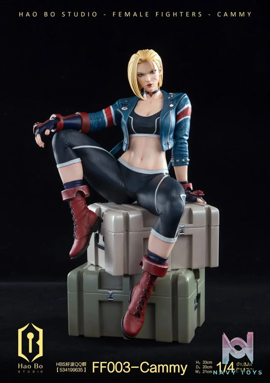HAO BO Studio - 1/4 Statue Female Fighter Series FF003 Cammy resin statue Navy Toys anime figure