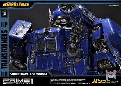 Prime 1 Studio – Museum Masterline Transformers: Bumblebee (Film) Soundwave & Ravage MMTFM-27 MMTFM-27EX (Licensed)