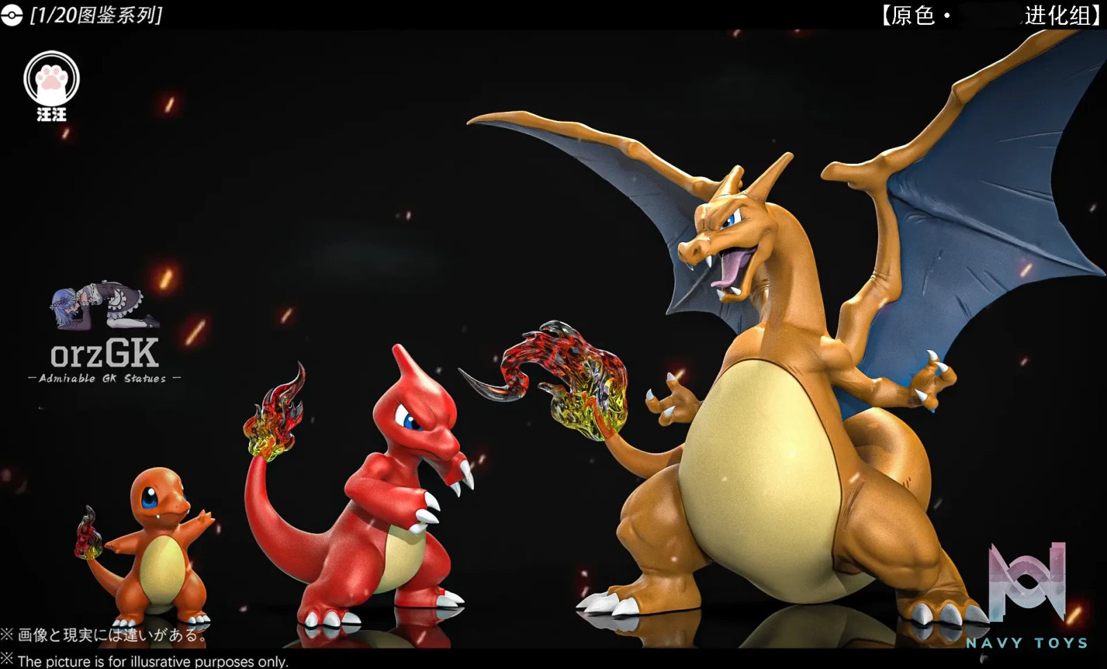 Wang Wang Studio – Charizard Evolution Set Pokémon