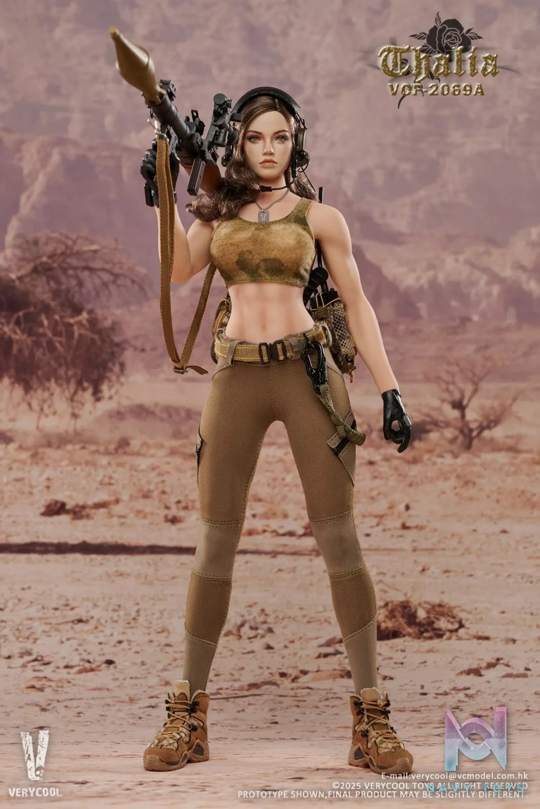 VERYCOOL – 1/6 Scale Action Figure VCF-2069 Desert female soldier -Thalia (Licensed)
