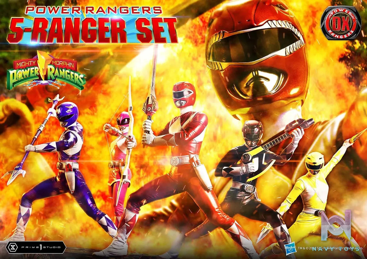 Prime 1 Studio – Premium Masterline Mighty Morphin Power Rangers Power Rangers 5-Ranger Set PMPWR-01 PMPWR-01DX PMPWR-01DXS (Licensed)
