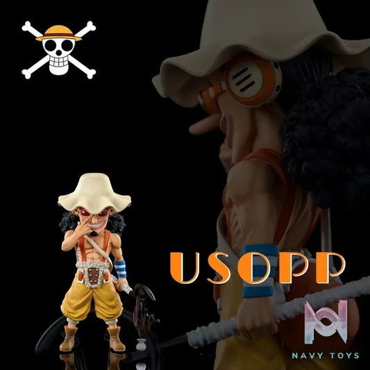 A+ Studio - One Piece Fish - Man Island Straw Hat Pirates Usopp resin statue Navy Toys anime figure