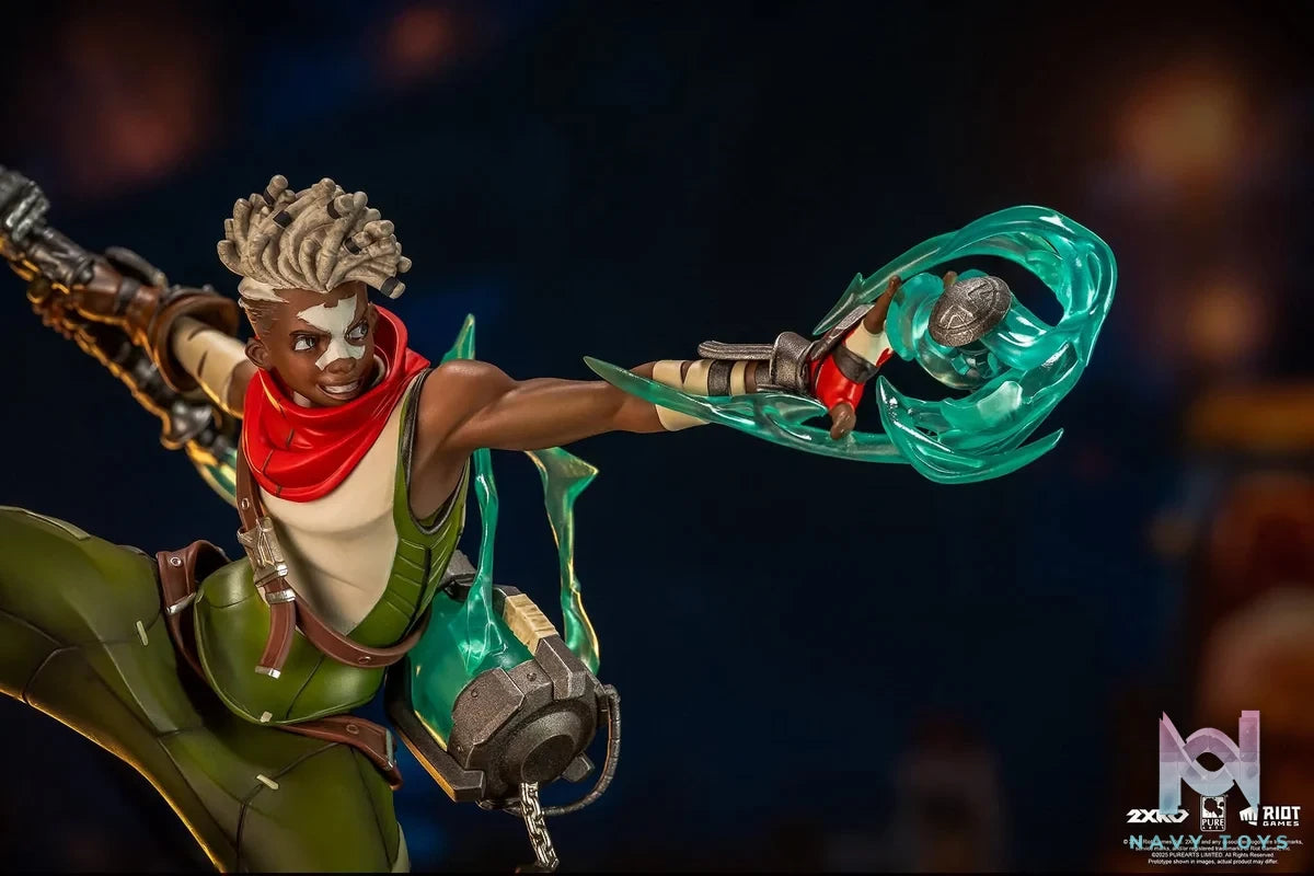 Ahri & Ekko VS Jinx & Warwick resin statue PureArts Studio anime figure