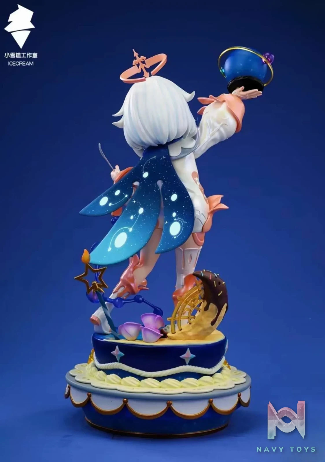 Ice Cream Studio – Genshin Impact Paimon Statue Anniversary Celebration Starry Sky Cake