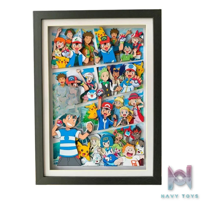 KALA HOME Studio – Pokémon Multiple Characters #05 3D Decorative Painting Pokémon