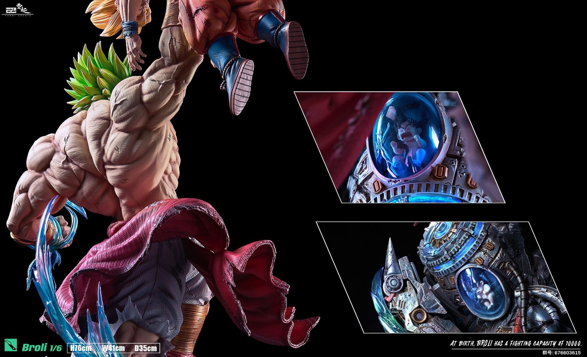 Broly - Yunqi Studio 1/6 resin statue yunqi studio anime figure