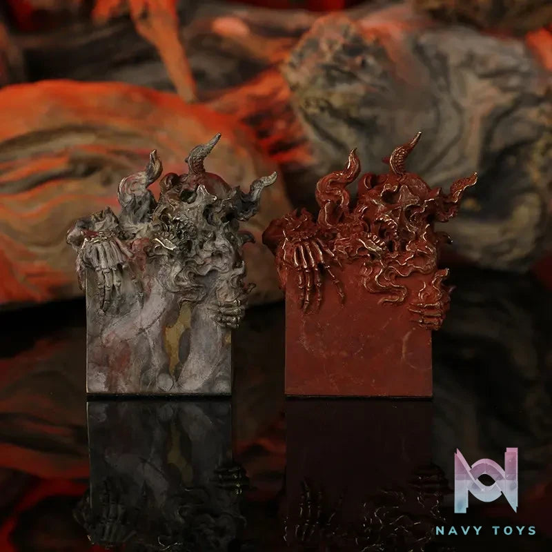 Manas SUM – Fan Zai “Flame Demon Seal” Weird Sealing Series Original Design Cast Bronze Decoration (Licensed)