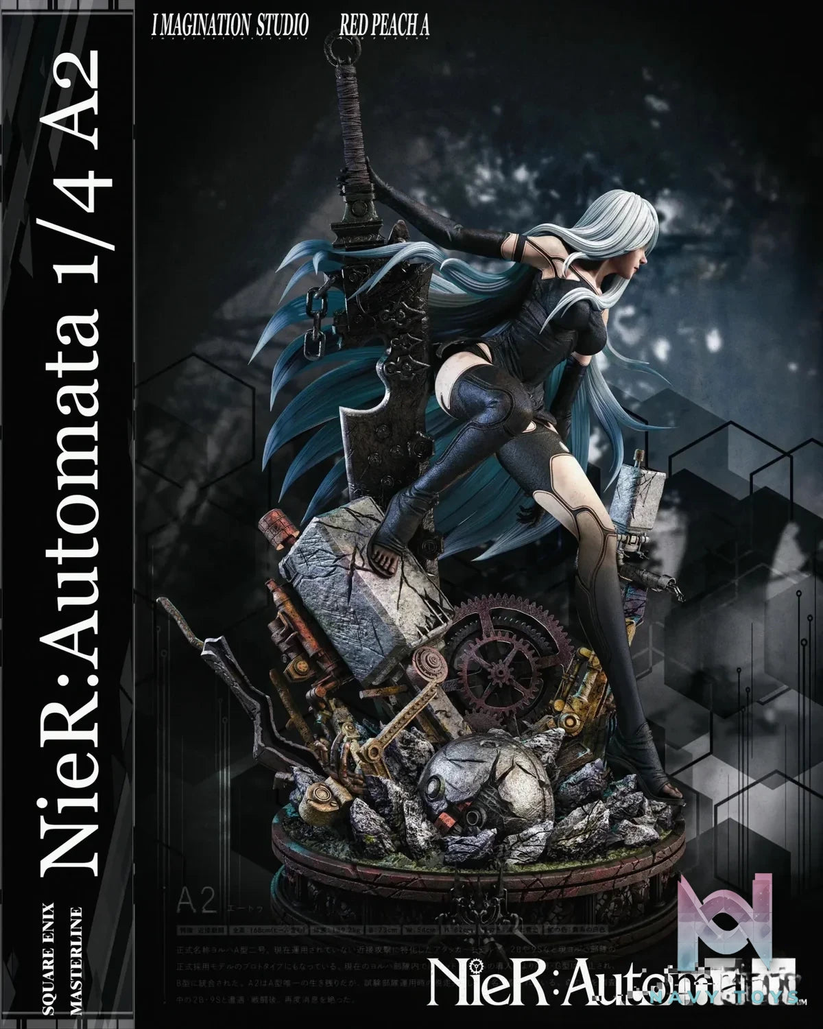 Imagination Studio & Red Peach A Studio - NieR:Automata A2 resin statue Navy Toys anime figure