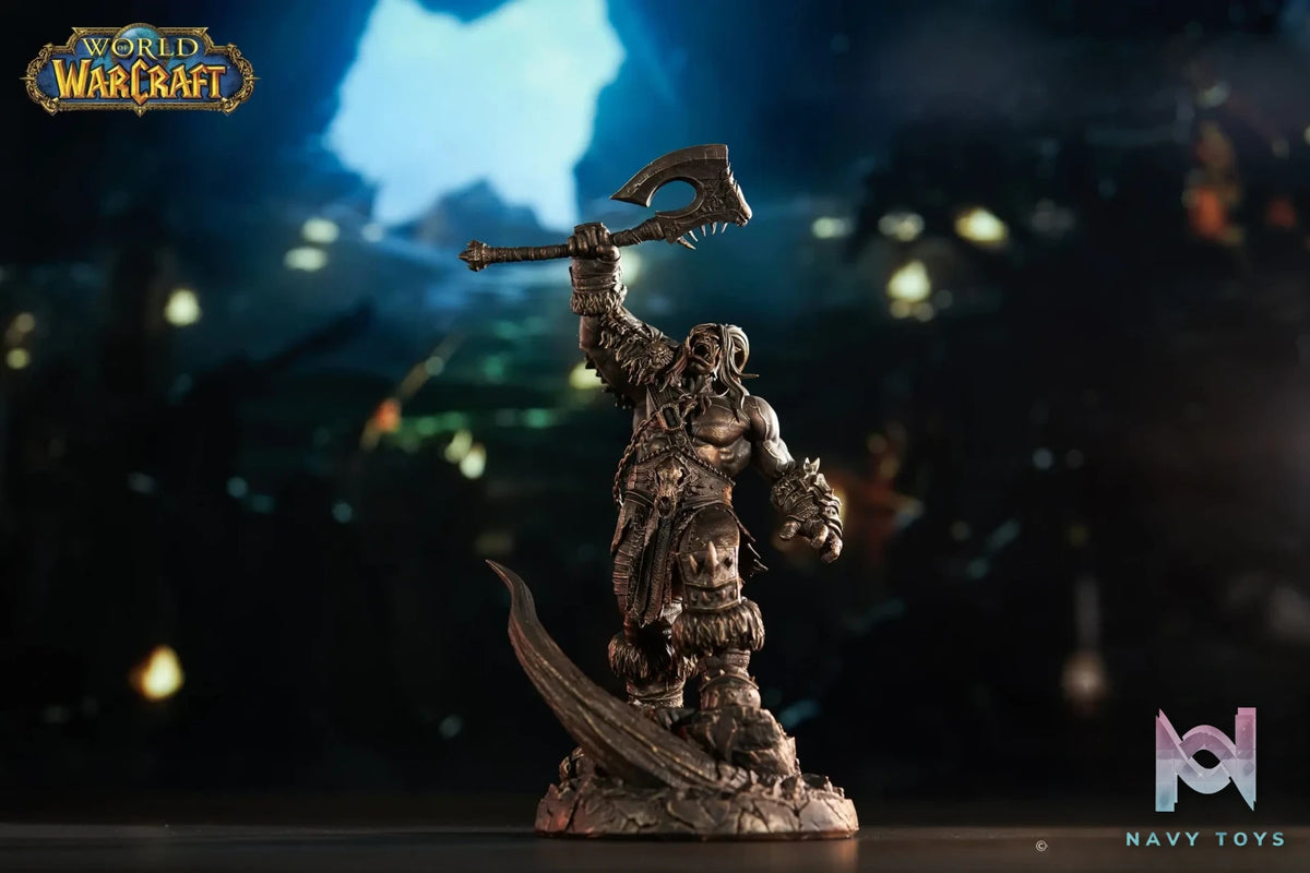 BLIZZARD ENTERTAINMENT – World of Warcraft Grommash Hellscream Bronze Edition Statue BLZ006 (Licensed)