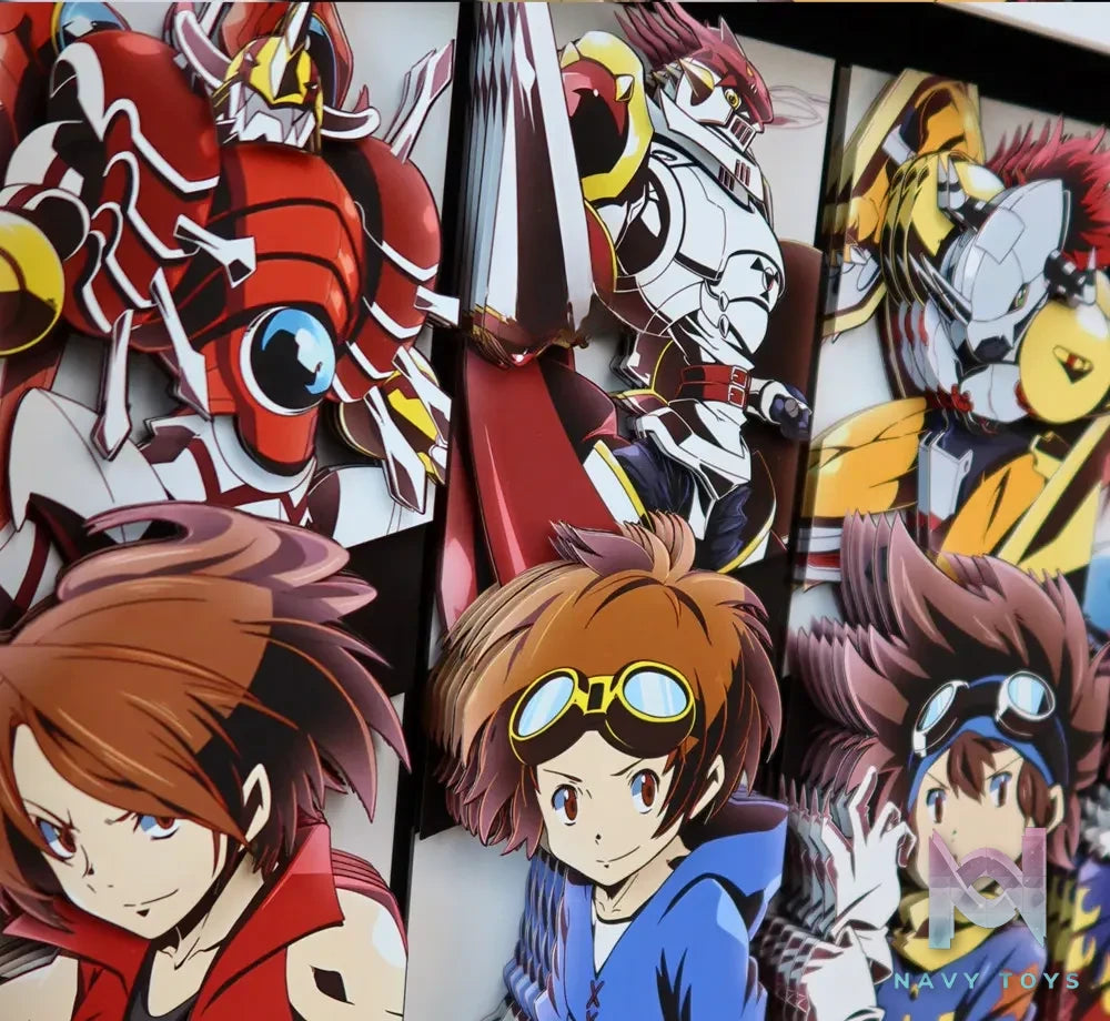 KALA HOME Studio – Digimon Multiple Characters #06 3D Decorative Painting Digimon