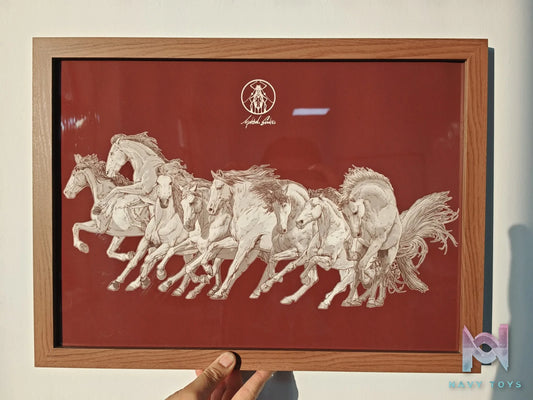 APHID Studio – Exclusive Eight Horses Painting Poster for the Year of the Horse Original