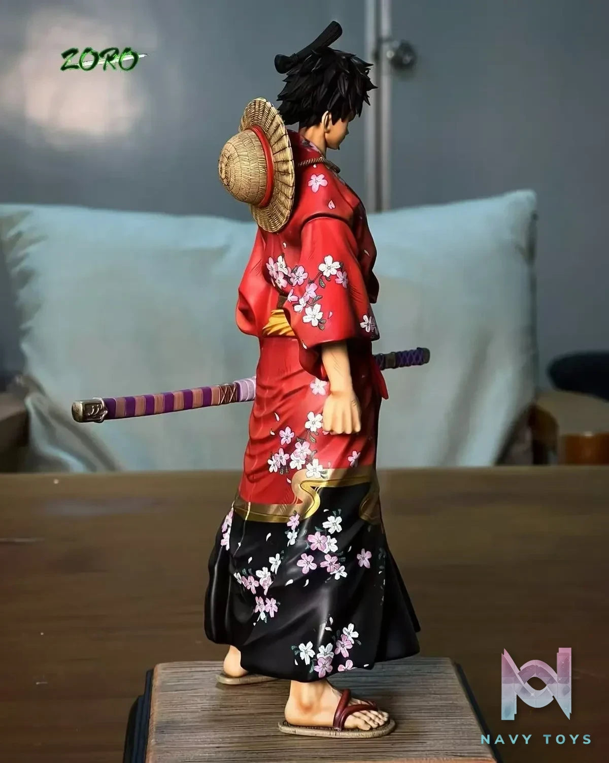 Zoro Studio - One Piece Kimono Luffy resin statue Navy Toys anime figure
