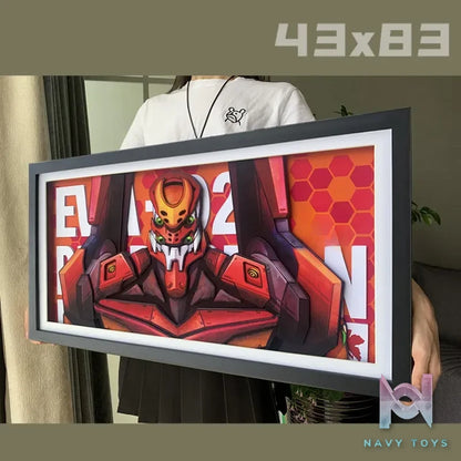KALA HOME Studio – EVANGELION-02 3D Decorative Painting Neon Genesis Evangelion