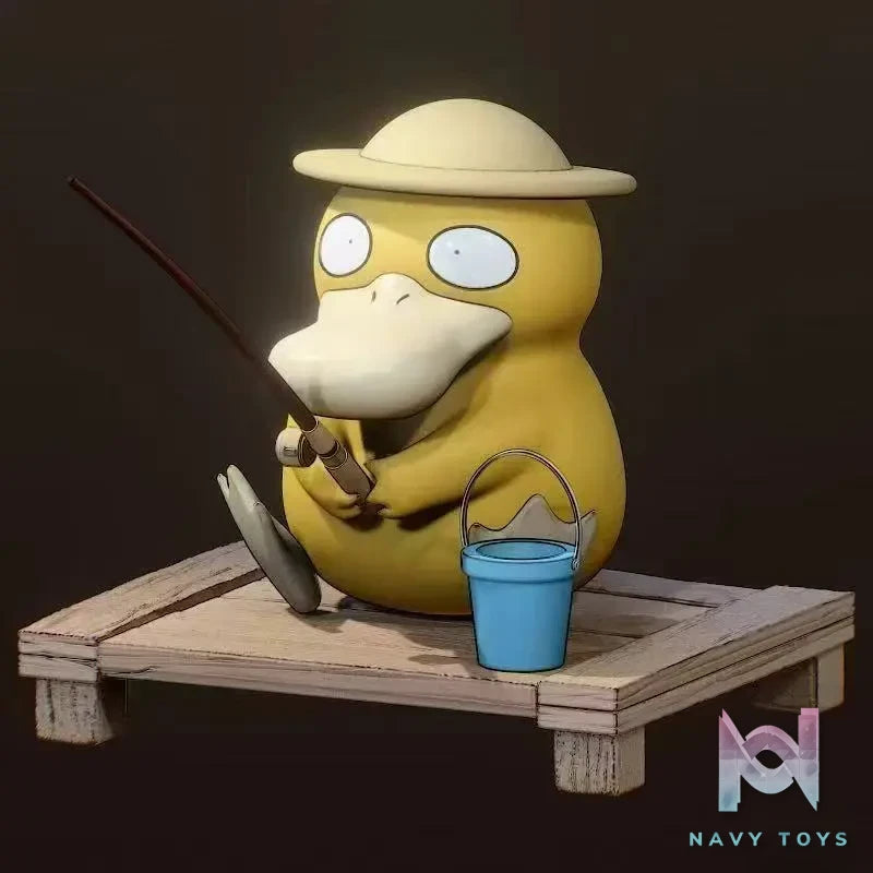 Golden City Studio – Pokémon Golduck Evolution Set & Fishing Psyduck + Camera Psyduck Set & Fishing Slowpoke