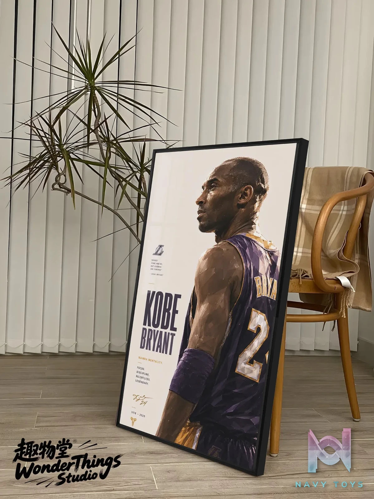 Wonder Things Studio – NBA Star Poster Background Wall Decor Painting NBA