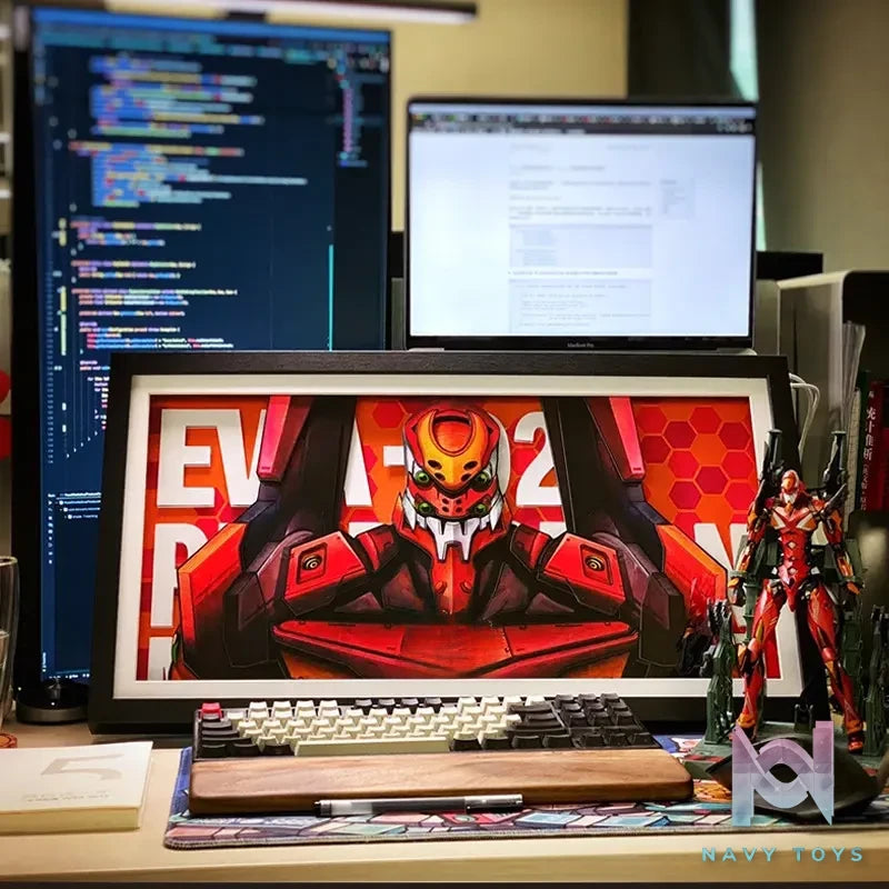 KALA HOME Studio – EVANGELION-02 3D Decorative Painting Neon Genesis Evangelion