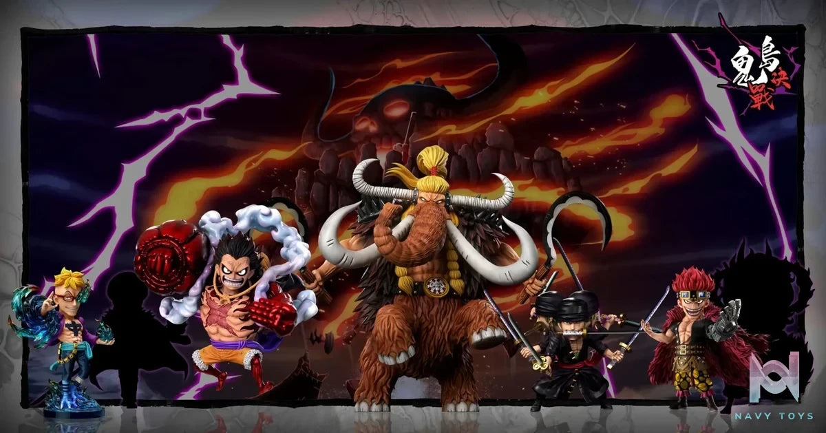 A+ Studio - One Piece Onigashima Decisive Battle 5th Episode Beast Form Jack resin statue Navy Toys anime figure