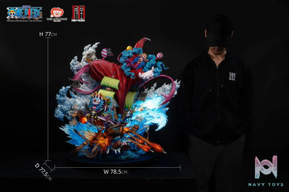 JIMEI PALACE Studio – ONE PIECE New Yonko BUGGY Limited Edition Statue (Licensed)