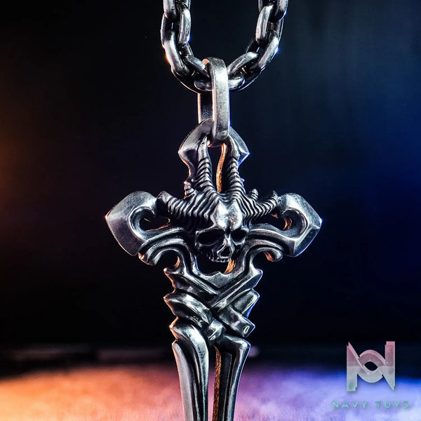 Raven Studio (silver jewelry) – Original Design “Dark Light” Viking Style Cross Pendant Original