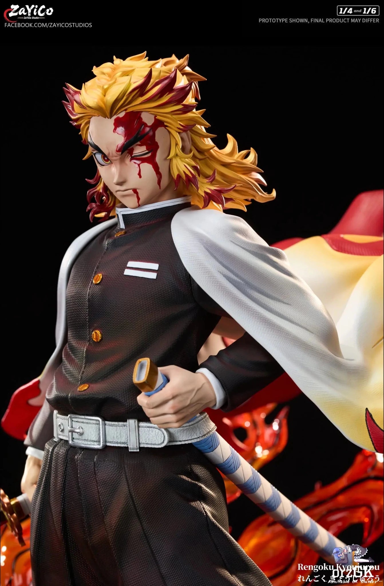 Flame Hashira Kyojuro Rengoku - Demon Slayer - Zayico Studio resin statue Navy Toys anime figure